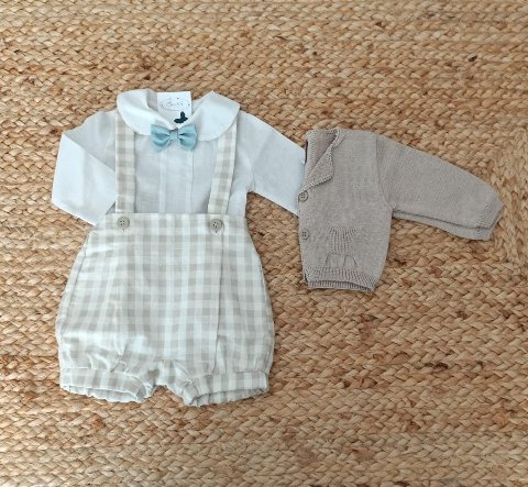 Completo 4 pezzi elegante Noce / Vaniglia Marlù