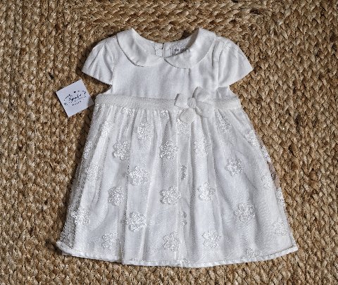 Abito elegante con culotte Crudo taglia 12 mesi Mayoral