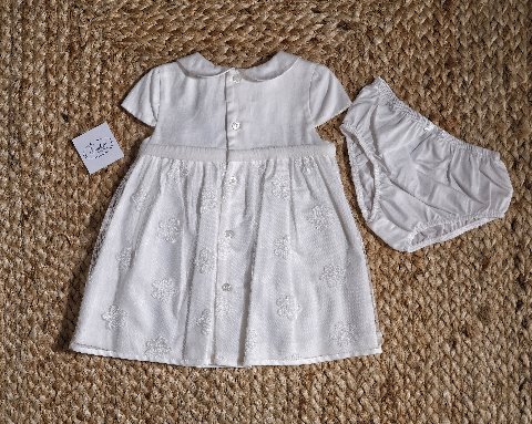Abito elegante con culotte Crudo taglia 12 mesi Mayoral