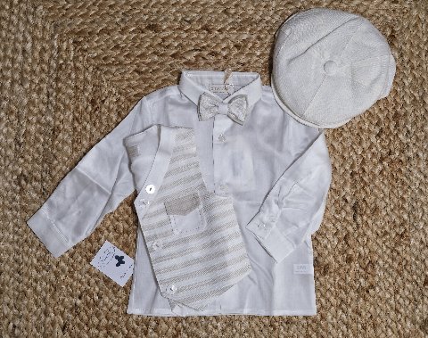 Completo 5 pezzi elegante Panna taglia 12 mesi Bimbalò