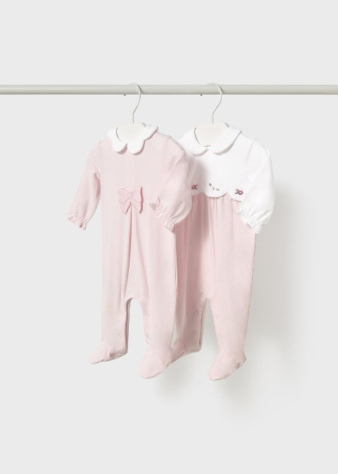 Set 2 tutine in jersey di cotone Rosa Mayoral