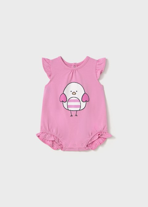 Set 3 pagliaccetti in jersey di cotone Rosa Mayoral