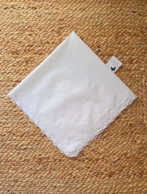 Mussole bianche con merletto Gentile Baby Couture