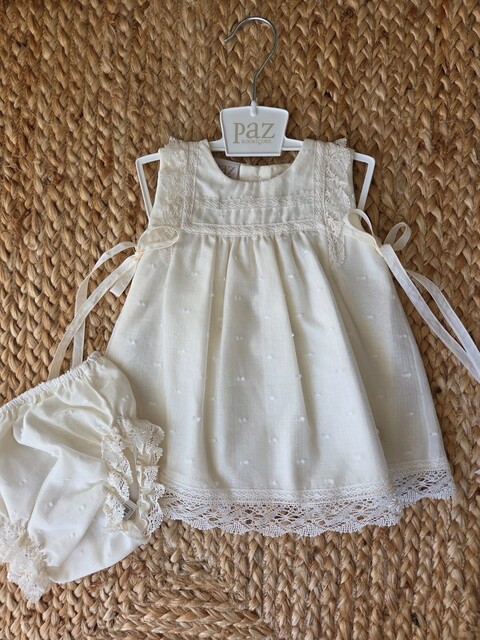Abito elegante con culotte Beige Paz Rodriguez