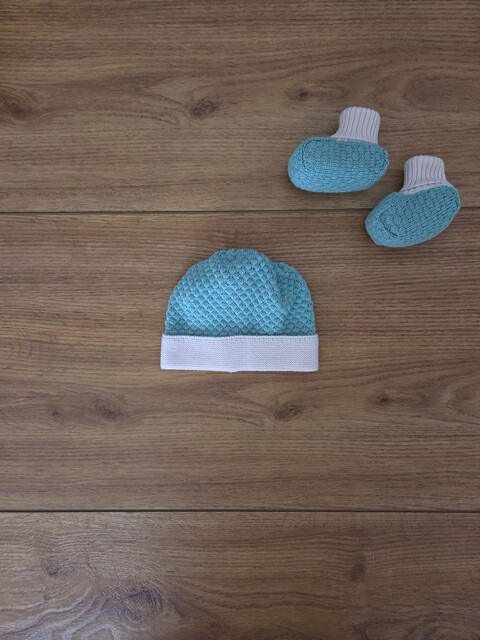 Cappellino in pura lana Verde Salvia / Natural Bio Marlù
