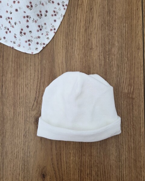Cappellino in ciniglia Bianco Barcellino