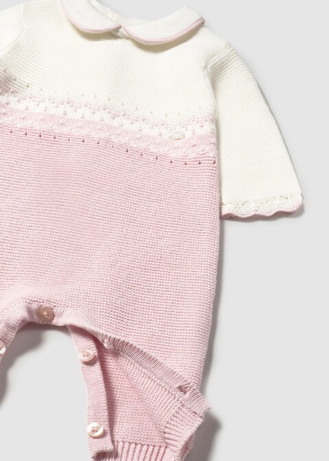 Tutina in caldo cotone Rosa / Bianco Mayoral