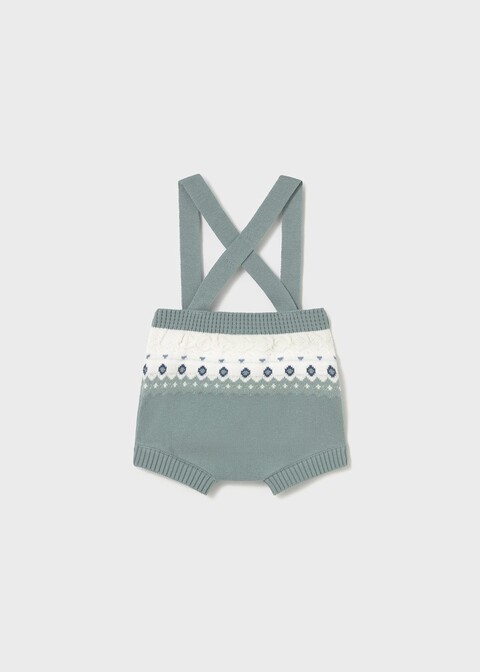 Completo 3 pezzi in caldo cotone Verde / Bianco Mayoral