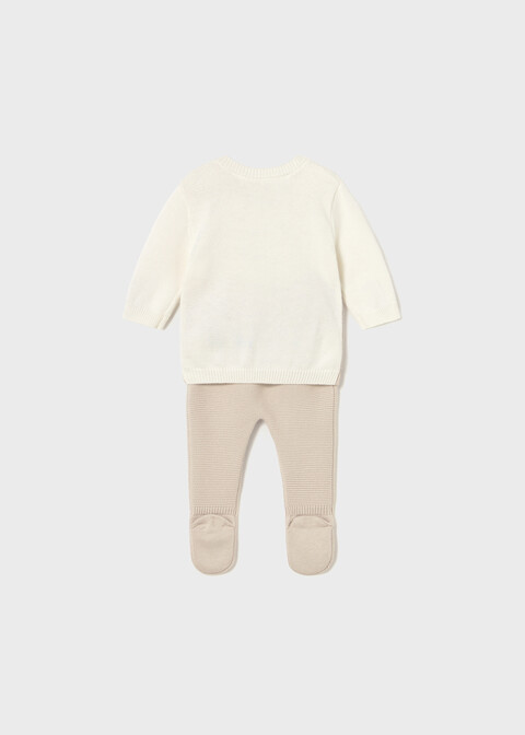 Completo 2 pezzi in caldo cotone Panna / Beige Mayoral