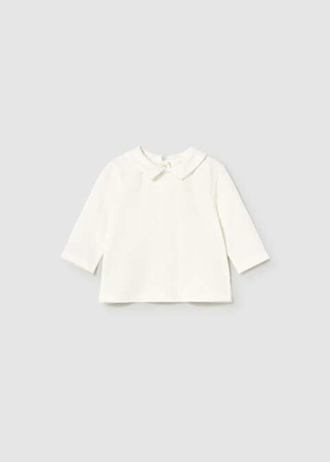 Completo salopette 3 pezzi Panna / Azzurro / Tortora Mayoral