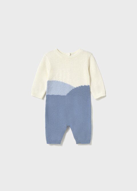 Tutina in caldo cotone Panna / Azzurro / Cielo Mayoral