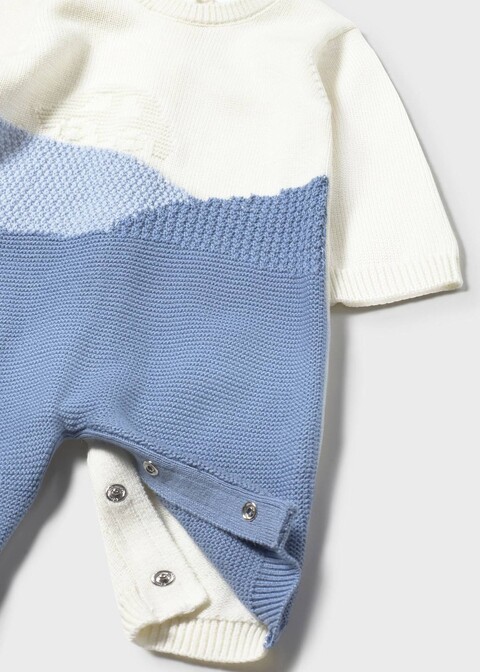 Tutina in caldo cotone Panna / Azzurro / Cielo Mayoral