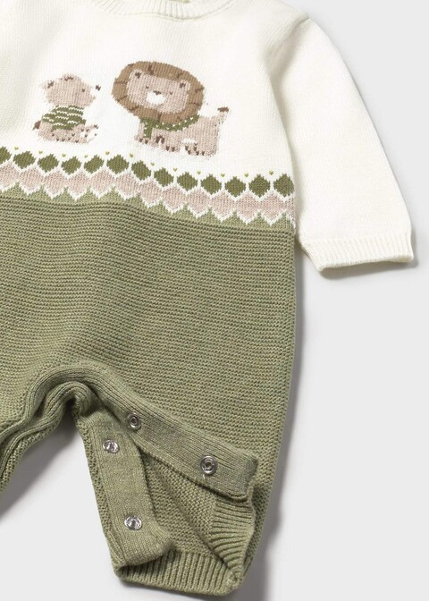 Tutina in caldo cotone Panna / Verde / Tortora Mayoral