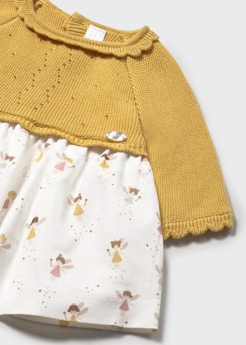 Vestito in caldo cotone Giallo Mayoral