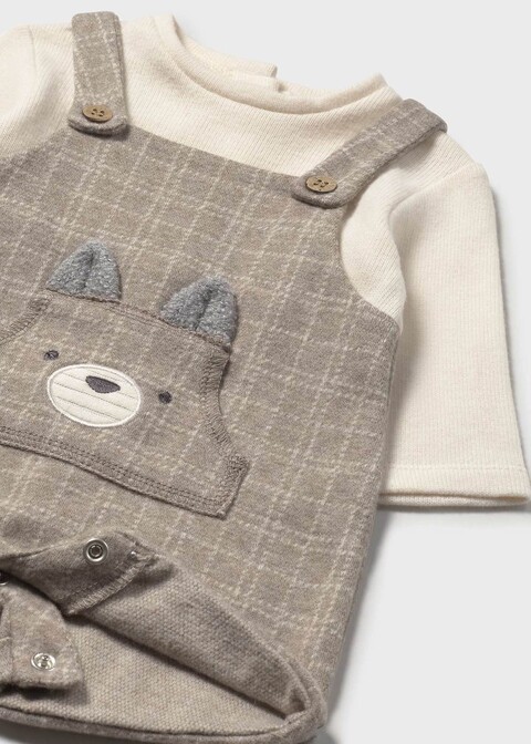 Pagliaccetto in caldo cotone Panna / Beige / Grigio Mayoral
