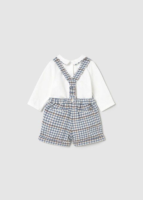 Completo 2 pezzi in caldo cotone Bianco / Azzurro Mayoral