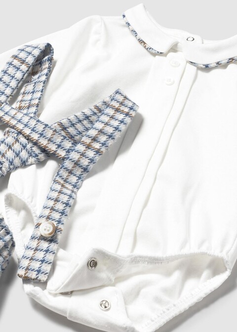 Completo 2 pezzi in caldo cotone Bianco / Azzurro Mayoral
