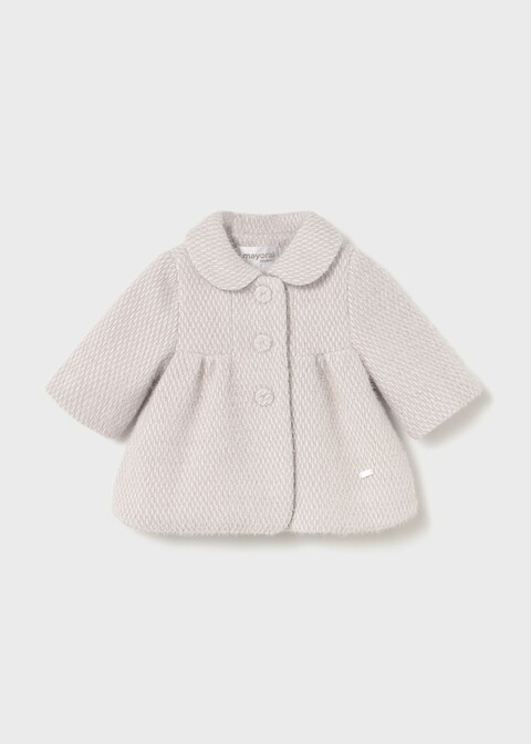 Cappotto teddy neonata Tortora Mayoral