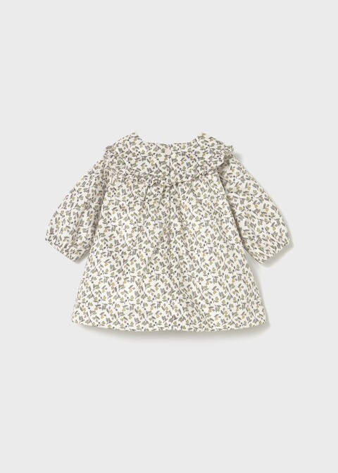 Vestito in velluto stampato Verde Oliva Mayoral