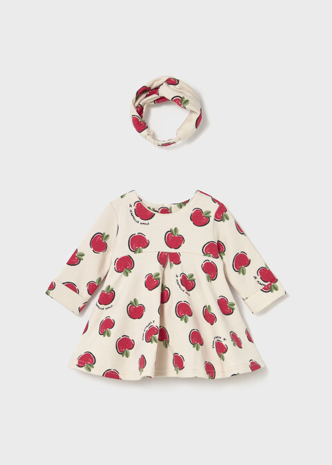 Vestito in caldo cotone stampato con fascetta Ciliegia Mayoral