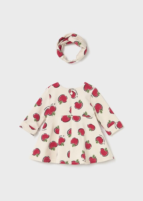 Vestito in caldo cotone stampato con fascetta Ciliegia Mayoral