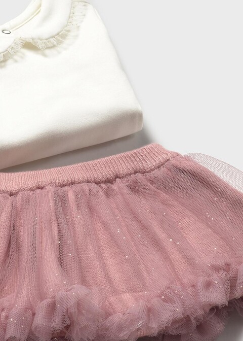 Completo 3 pezzi in caldo cotone Rosa Mayoral