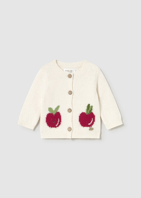 Cardigan neonata in caldo cotone Panna Mayoral