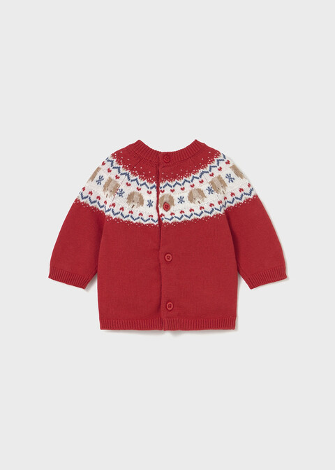 Maglione neonato in caldo cotone Rosso Mayoral