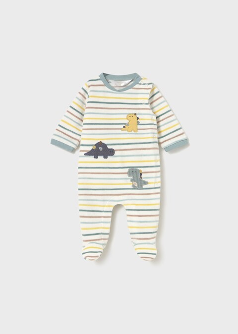 Tutina in ciniglia a righe Multicolor Mayoral