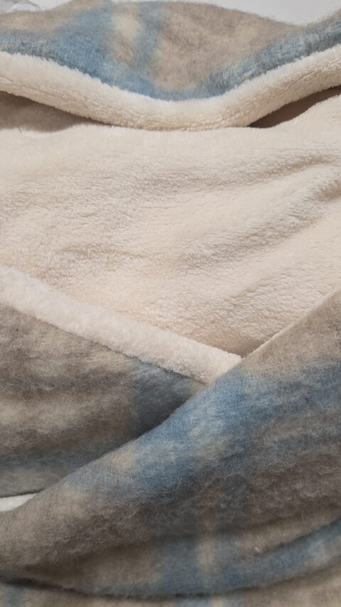 Sacco nanna a quadri Beige / Cielo Barcellino