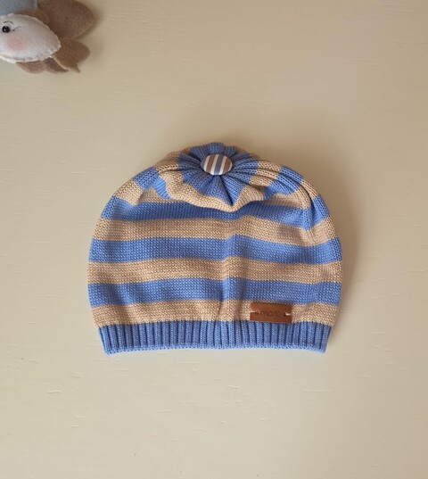 Cappellino in puro cotone Ottanio / Tabacco taglia unica Marlù