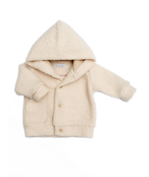 Giacca con cappuccio Panna taglia 3 mesi Barcellino