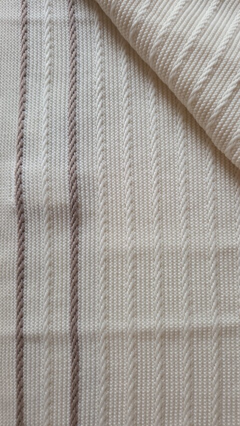 Copertina per carrozzina in pura lana Vaniglia / Tortora Marlù