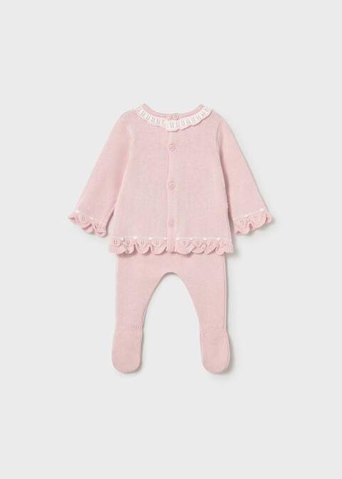 Completo 2 pezzi in filo di puro cotone Rosa Mayoral