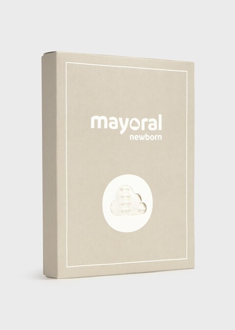 Completo 2 pezzi in filo di puro cotone Panna Mayoral