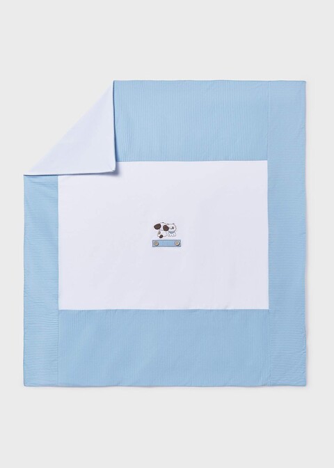 Copertina in jersey di cotone Cielo / Bianco Mayoral