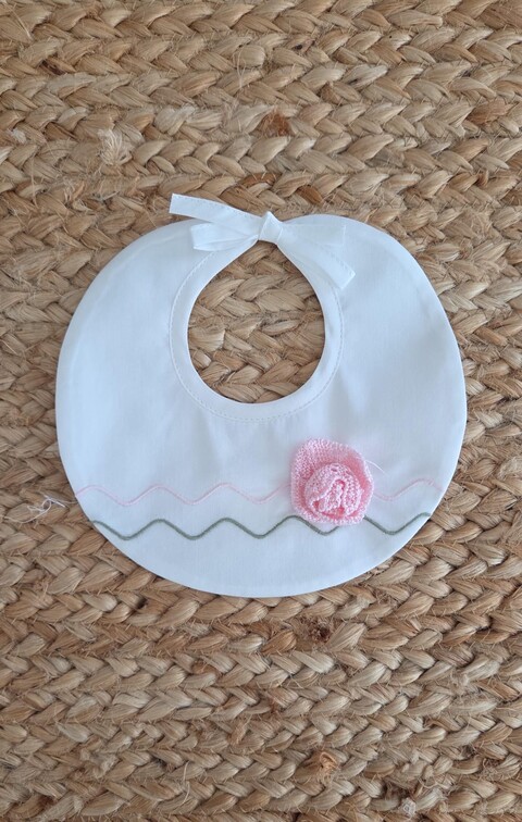 Bavetta in puro cotone Vaniglia / Rosa Pesco / Verde Oliva Marlù