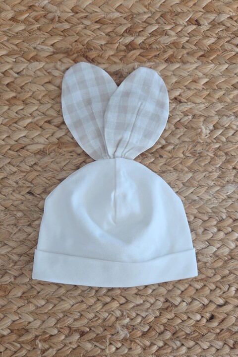 Cappellino in jersey di cotone Vaniglia / Ecrù taglia 0-3 mesi Marlù