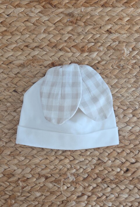 Cappellino in jersey di cotone Vaniglia / Ecrù taglia 0-3 mesi Marlù