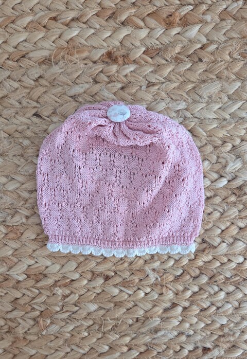 Cappellino in filo di puro cotone Tulipano / Natural Bio taglia unica Marlù