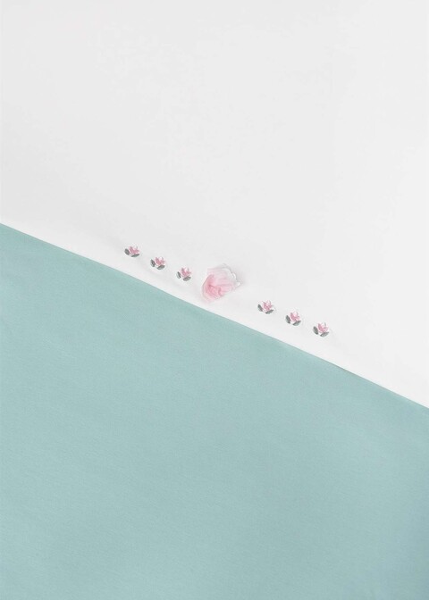 Copertina per carrozzina in jersey di cotone Verde Acqua Mayoral