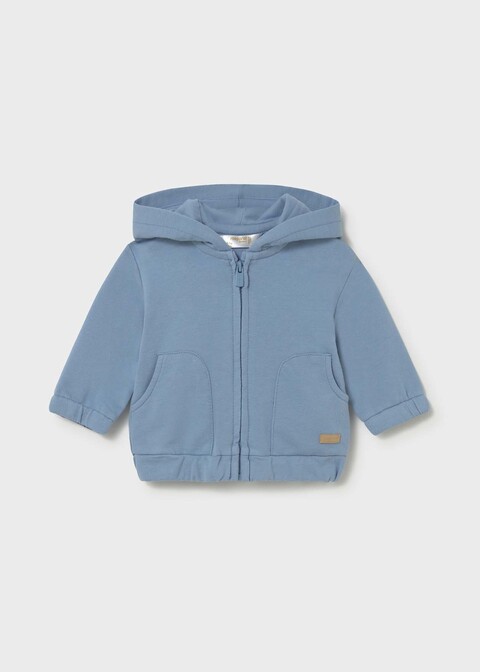 Felpa con cappuccio in cotone Azzurro Mayoral