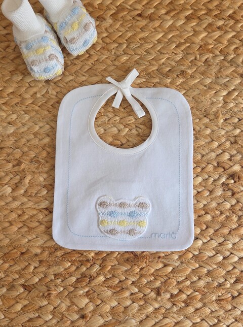 Bavetta in cotone Bianco / Cielo Polvere Marlù