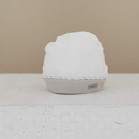 Cappellino in jersey di cotone Panna / Beige taglia 1 mese Ninnaoh