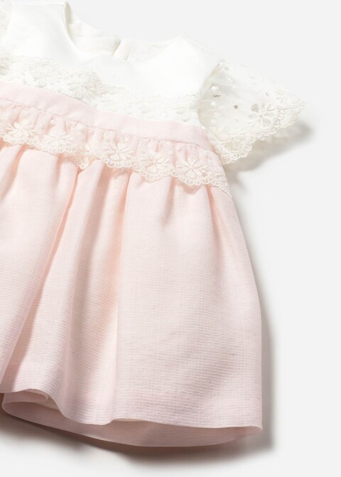 Abito elegante con culotte Rosa / Bianco Mayoral