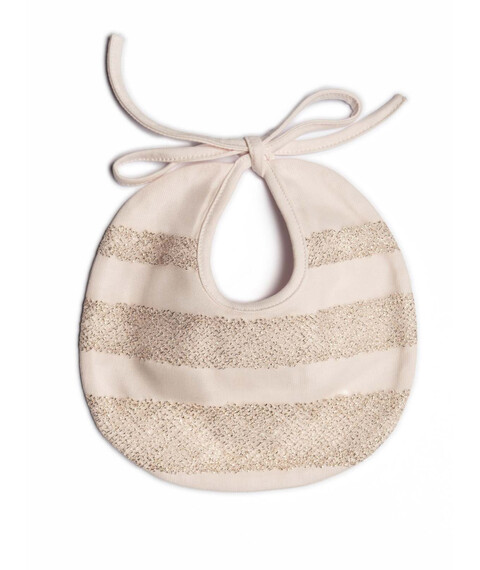 Bavetta in puro cotone con tulle Rosa Barcellino