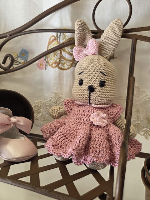 Coniglietto Rosa Amigurumi Gentile Baby Couture