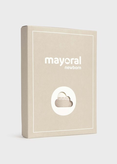 Pagliaccetto in filo di puro cotone Tortora / Panna Mayoral