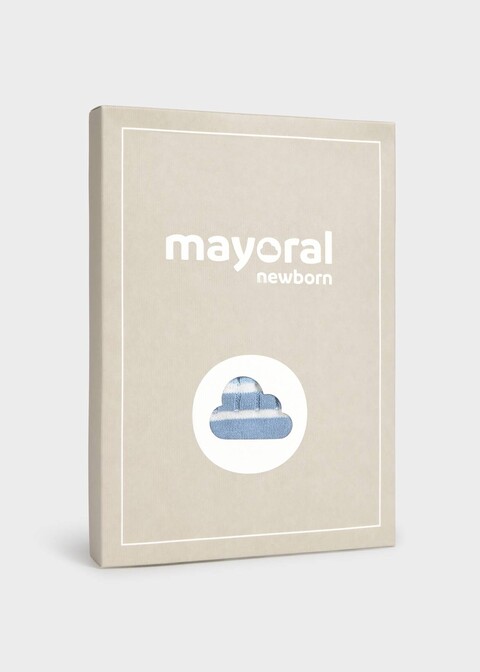 Salopette 2 pezzi in cotone Azzurro / Bianco Mayoral