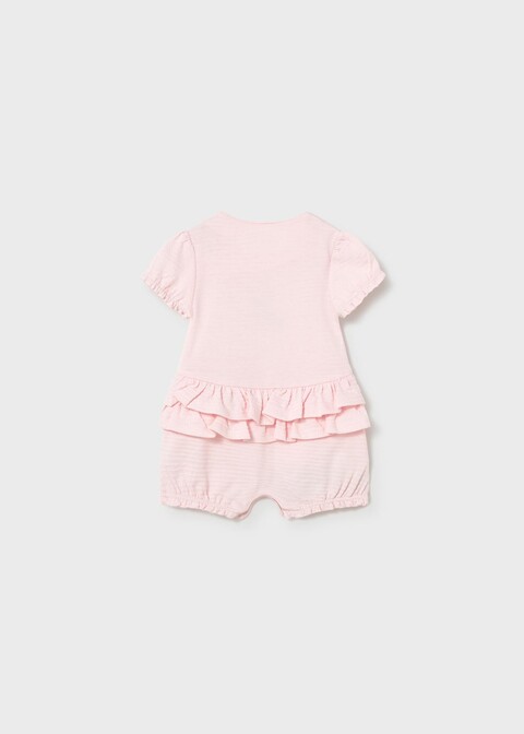 Set 2 pagliaccetti in jersey di cotone Rosa / Bianco taglia 0-1 mese Mayoral